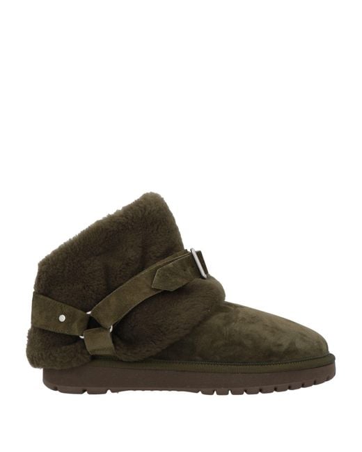 Burberry Brown Dark Ankle Boots Sheepskin, Calfskin, Cotton, Viscose for men