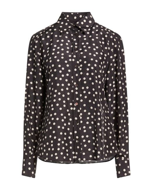 Dolce & Gabbana Black Dark Shirt Silk