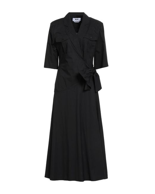 MSGM Black Maxi Dress