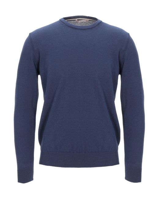 Andrea Fenzi Blue Sweater for men