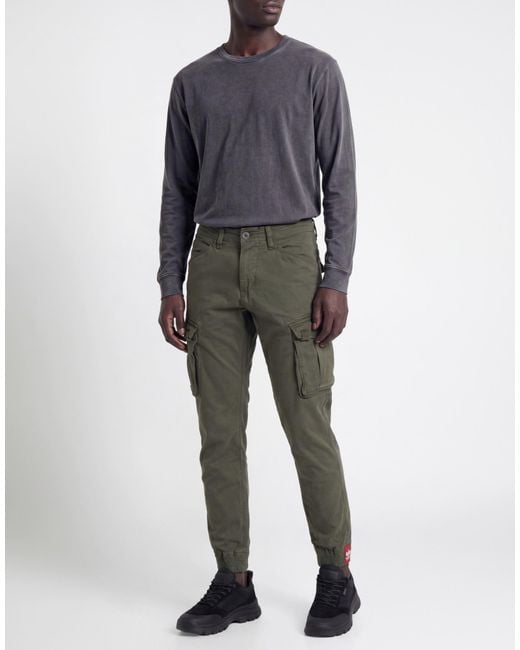 Alpha Industries Green Trouser for men