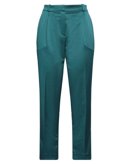 Pinko Blue Pants Polyester, Elastane
