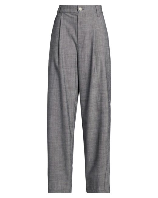 Department 5 Gray Pants Polyester, Virgin Wool, Elastane