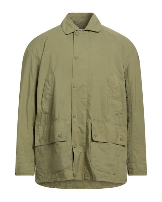 Barbour Green Jacket Recycled Polyamide for men