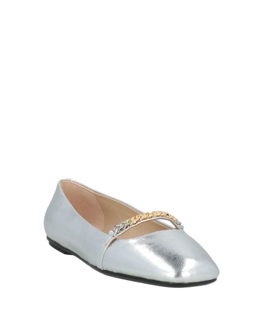 Pinko White Ballet Flats