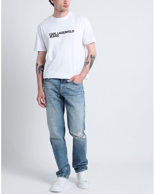 Karl Lagerfeld White T-shirt for men