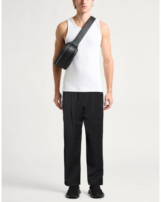 Lemaire Black Pants Wool, Viscose for men