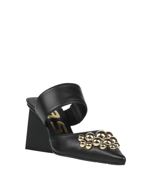 Ras Black Mules & Clogs