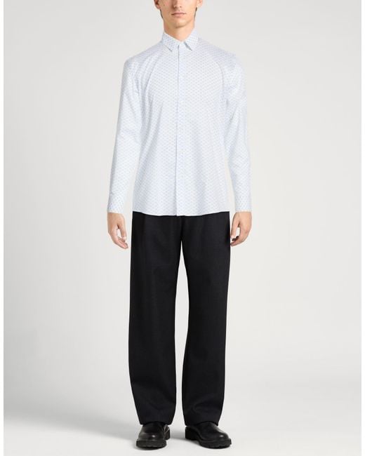 Daniele Alessandrini White Shirt Cotton, Elastane for men