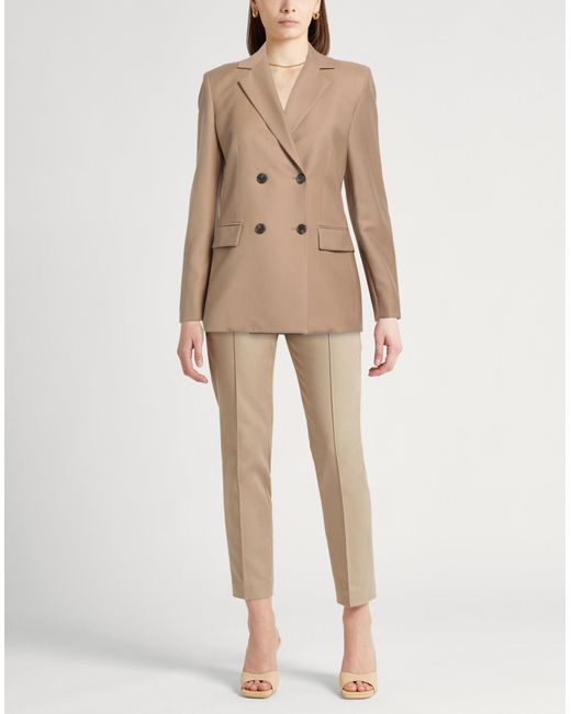 Theory Natural Camel Blazer Virgin Wool