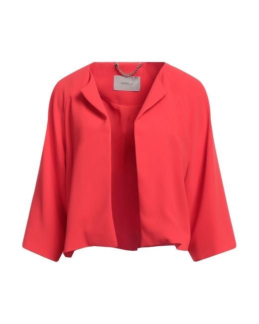 Marella Red Jacket Polyester