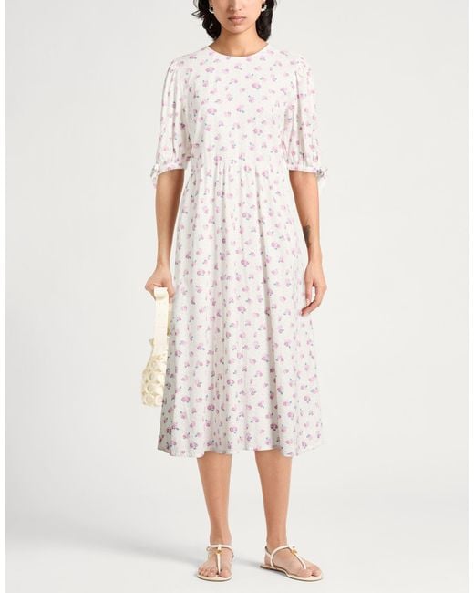 Barbour White Midi Dress