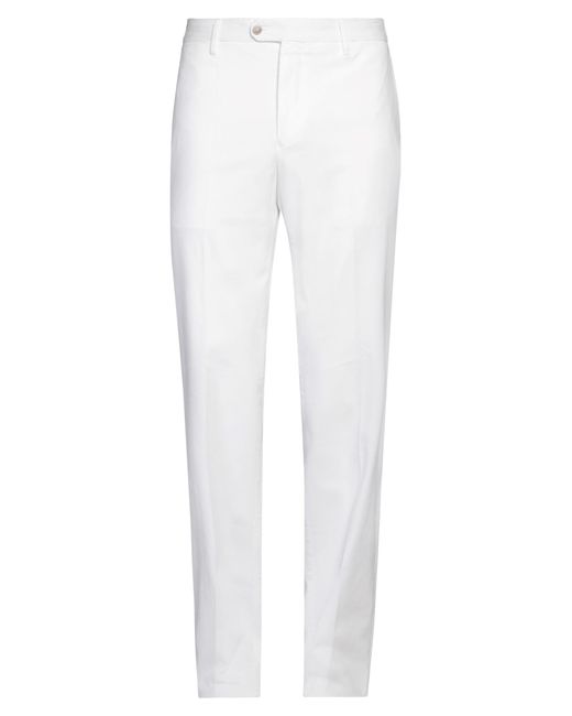 Fedeli White Pants Cotton, Cashmere, Elastane for men