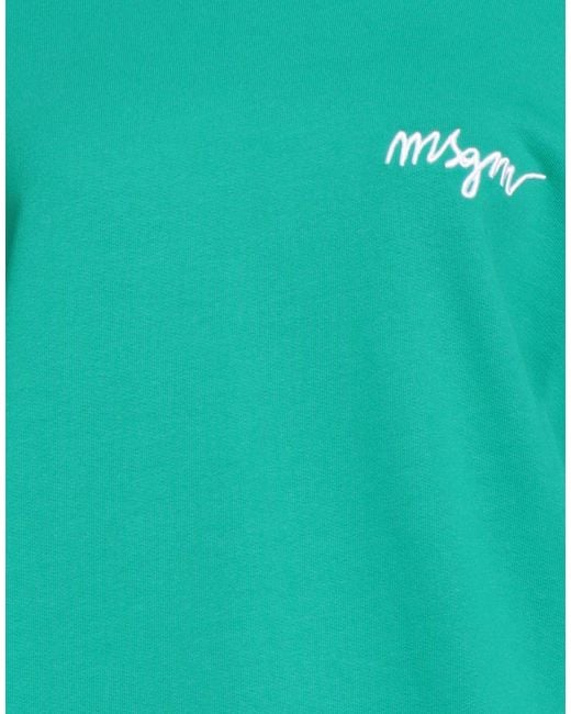 MSGM Green Sweatshirts
