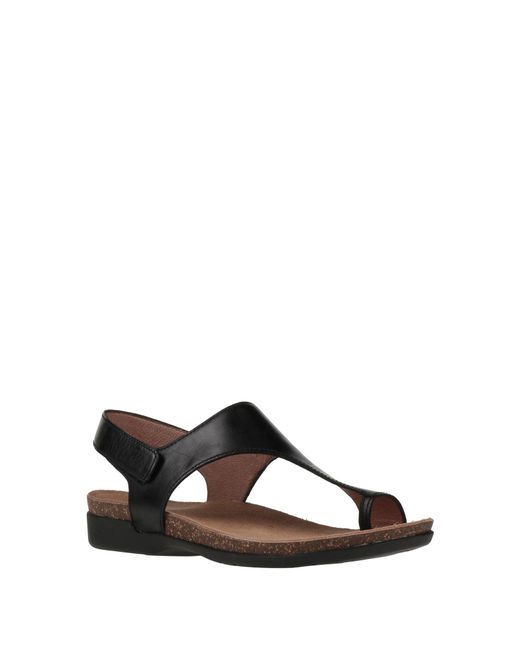 Dansko Black Toe Post Sandals