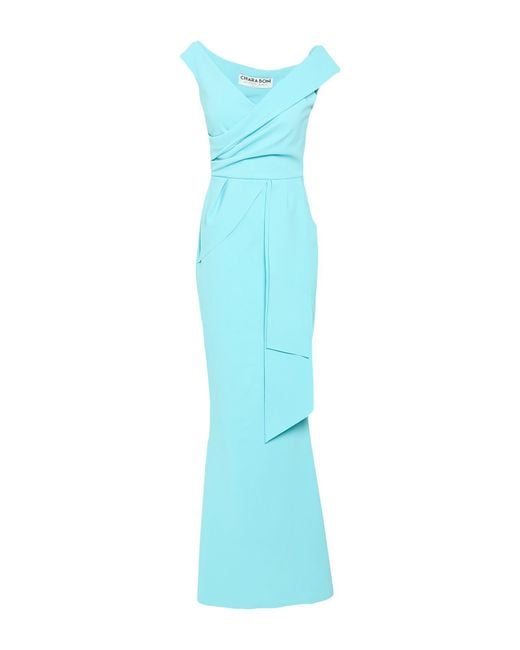 La Petite Robe Di Chiara Boni Blue Maxi Dress Polyamide, Elastane