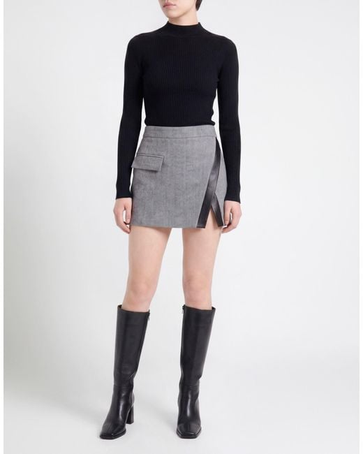 The Mannei Gray Mini Skirt