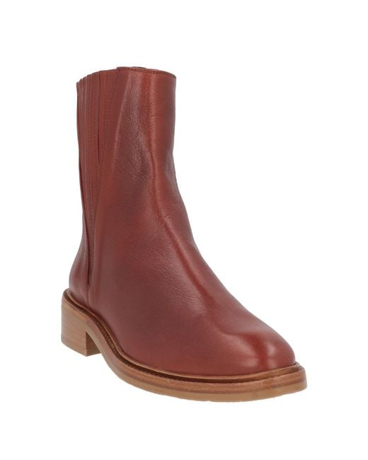 Zinda Brown Ankle Boots