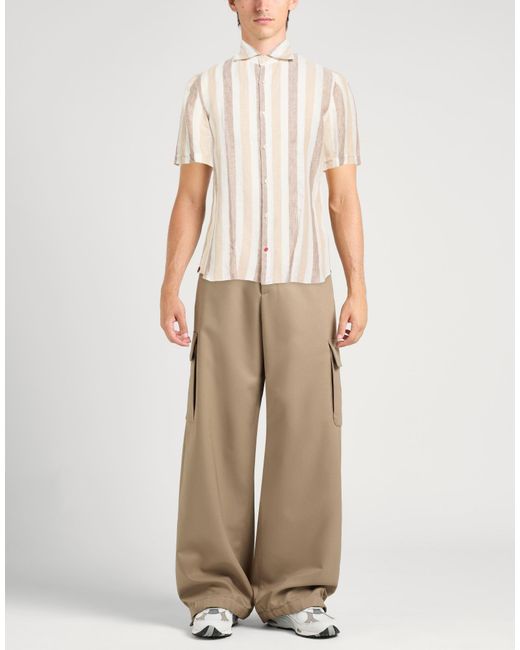 Isaia Natural Shirt Linen for men