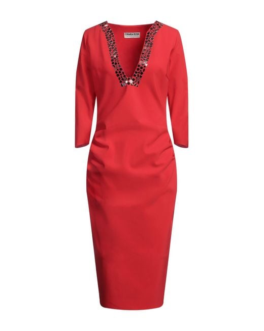 La Petite Robe Di Chiara Boni Red Midi Dress