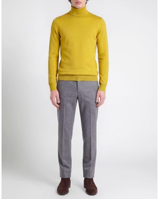 Alpha Studio Yellow Turtleneck for men