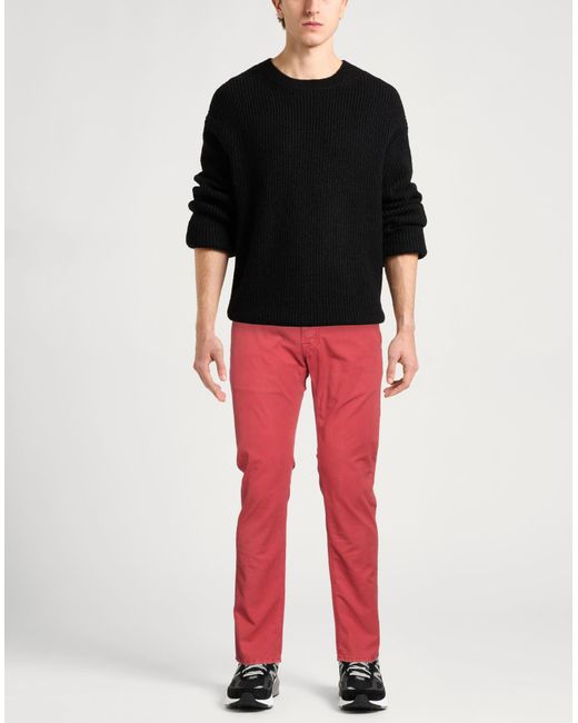 Jacob Cohen Red Pants Cotton, Polyester, Elastane for men
