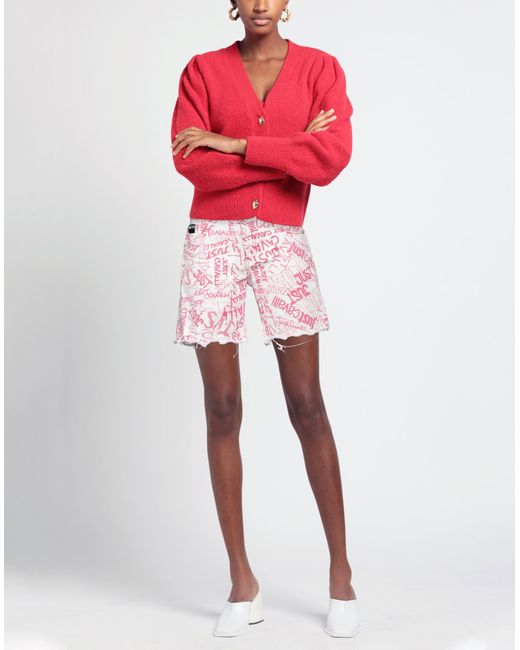 Just Cavalli Red Denim Shorts