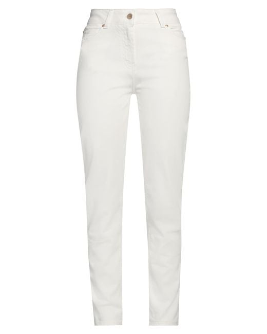 Clips More White Trouser