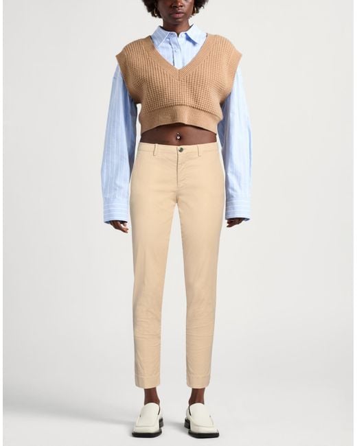 Berwich Natural Tapered Woven Cotton-Blend Pants