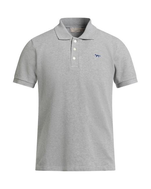 Maison Kitsuné Gray Polo Shirt for men