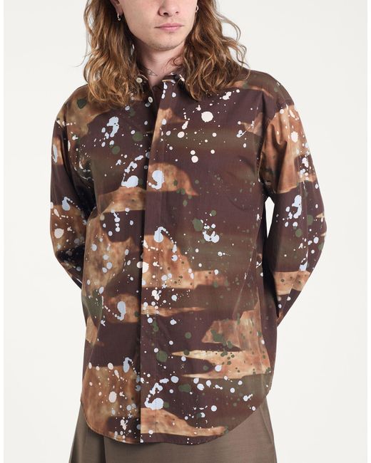 MSGM Brown Shirt for men