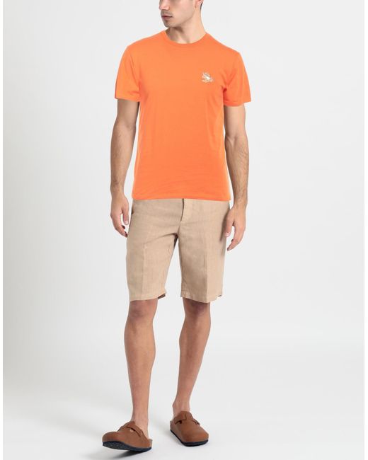 Maison Kitsuné Orange T-shirt for men