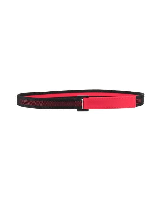 Marni Red Belt Textile Fibers