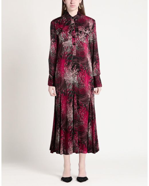 Equipment Red Midi Dress