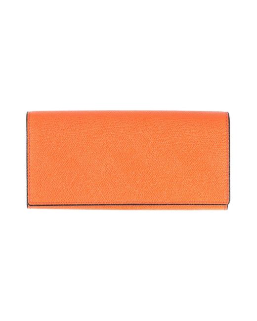 Valextra Orange Brieftasche