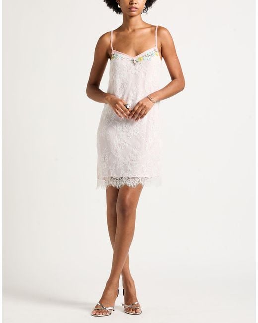 Blugirl Blumarine White Mini Dress Nylon