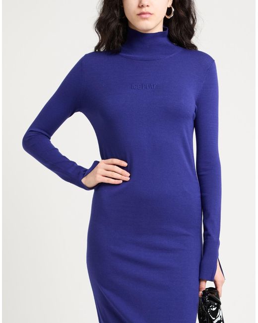 Ice Play Blue Midi-Kleid
