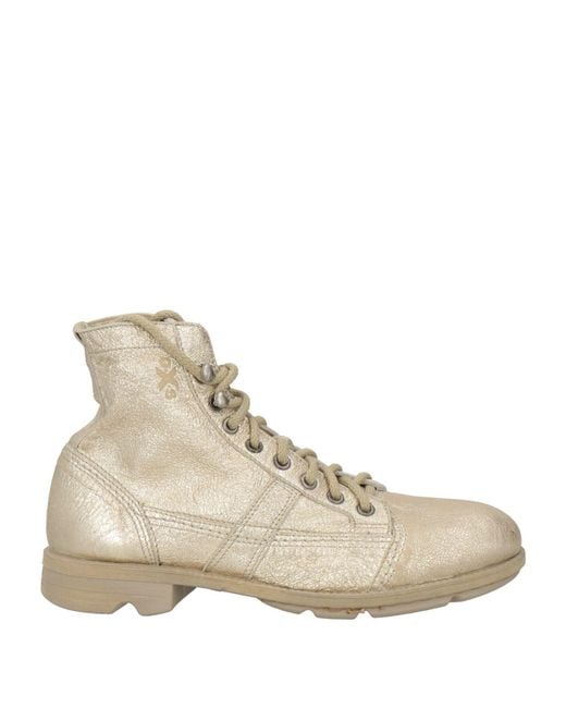 O.x.s. Natural Ankle Boots Leather