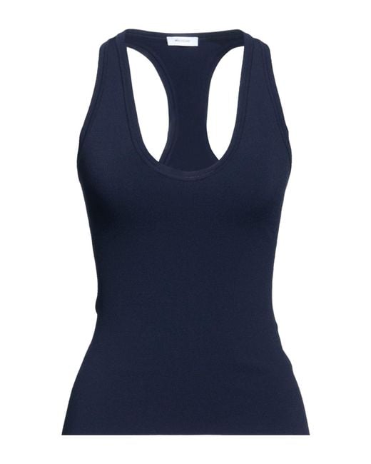 Ferragamo Blue Tank Top Viscose, Polyester, Polyamide, Elastane