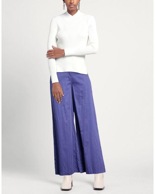 ALESSIA SANTI Blue Pants Cotton