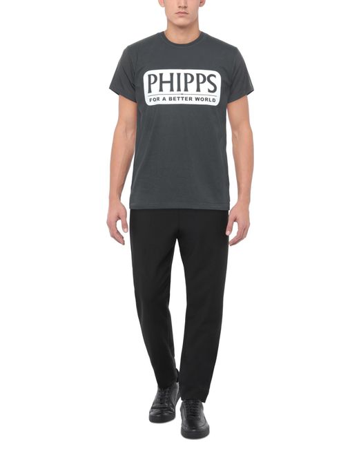 Phipps Black T-Shirt Organic Cotton for men