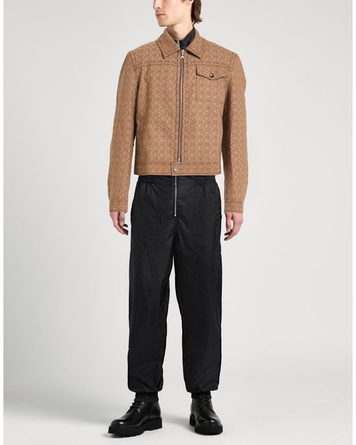 MARINE SERRE Brown Jacket Polyester, Wool, Elastane for men