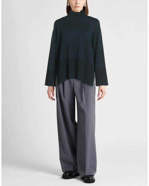 Roberto Collina Blue Turtleneck Merino Wool