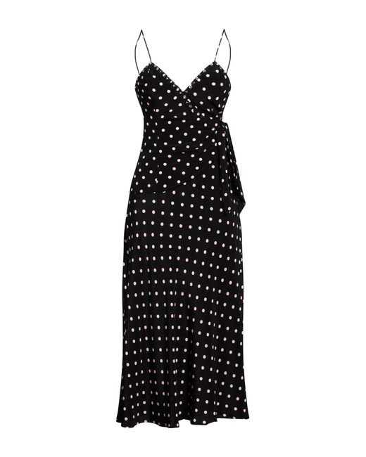 Alessandra Rich Black Midi Dress