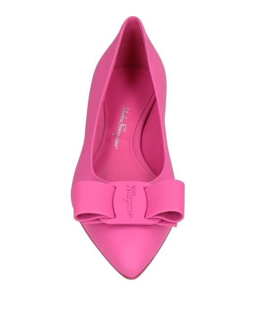 Ferragamo Pink Ballet Flats