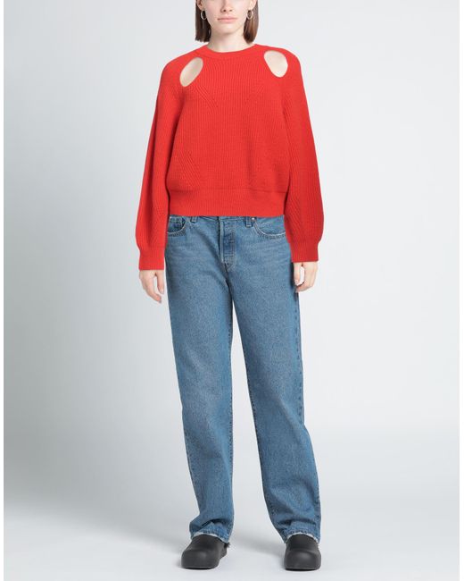 Erika Cavallini Semi Couture Red Pullover