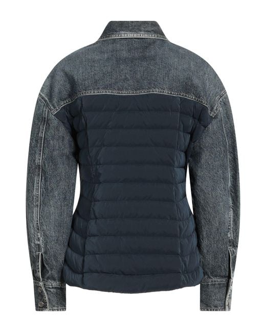 Moorer Blue Puffer Cotton, Polyester, Polyamide