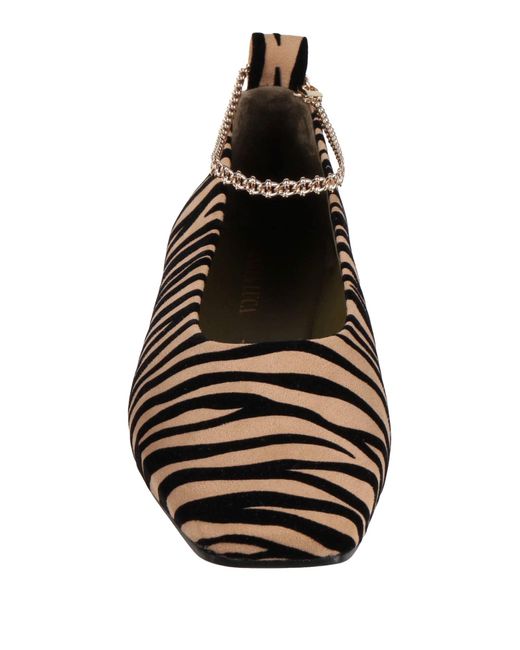 MARIA LUCA White Ballet Flats Textile Fibers