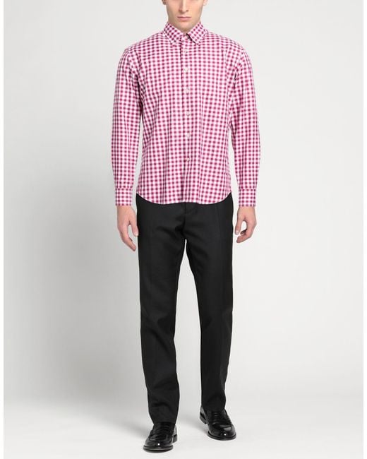 Alessandro Gherardi Red Shirt Cotton for men