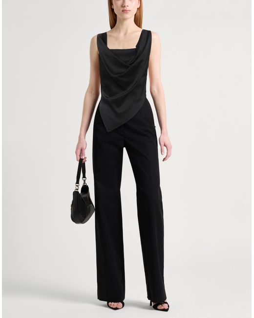 Nanushka Black Top Triacetate, Polyester